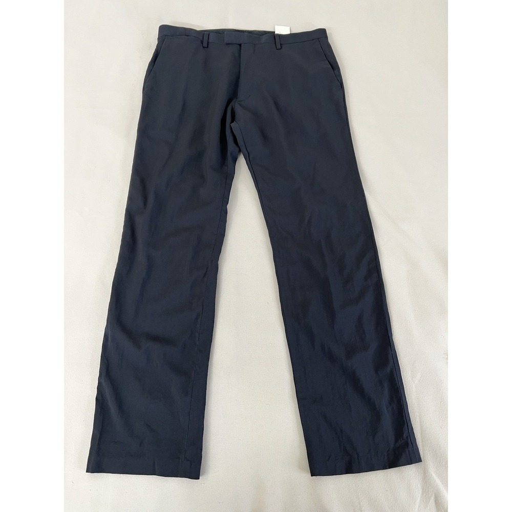 Banana Republic Pants Men 35x32 Navy Blue  Slim Lanificio Cerruti‎ Wool  Career